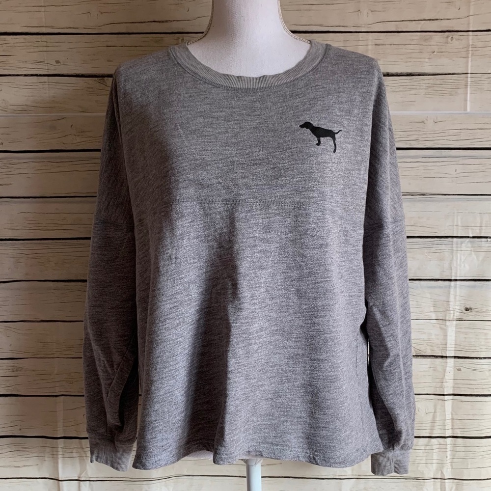 Victoria’s Secret PINK Grey College Sweatshirt